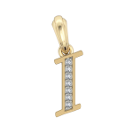 Gold Alphabet I charm