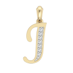 Gold Alphabet J charm