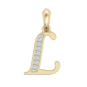 Gold Alphabet L charm