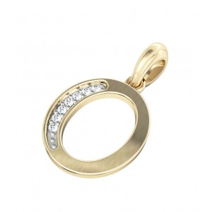 Gold Alphabet O charm