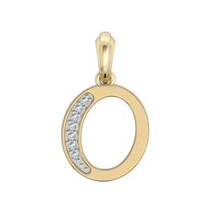 Gold Alphabet O charm