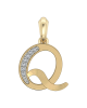 Gold Alphabet Q charm