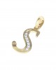 Gold Alphabet S charm