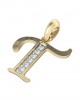 Gold Alphabet T charm