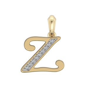 Gold Alphabet Z charm