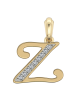 Gold Alphabet Z charm