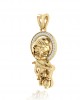 Adorable Bal Hanuman Gold Pendant