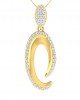 Eeva Diamond Pendant in Gold