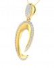 Eeva Diamond Pendant in Gold