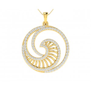 Emel Diamond Pendant In Gold