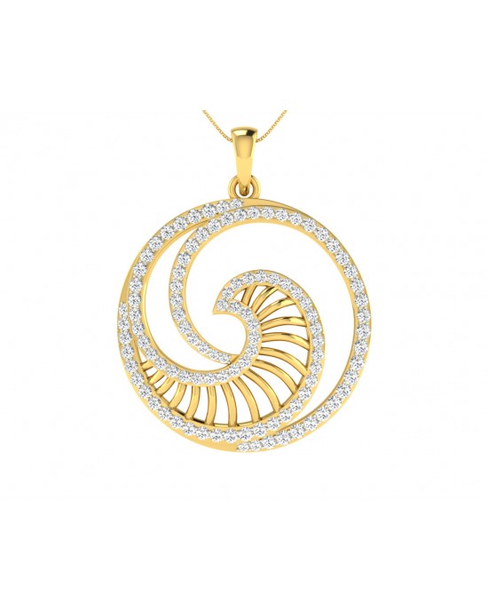 Emel Diamond Pendant In Gold