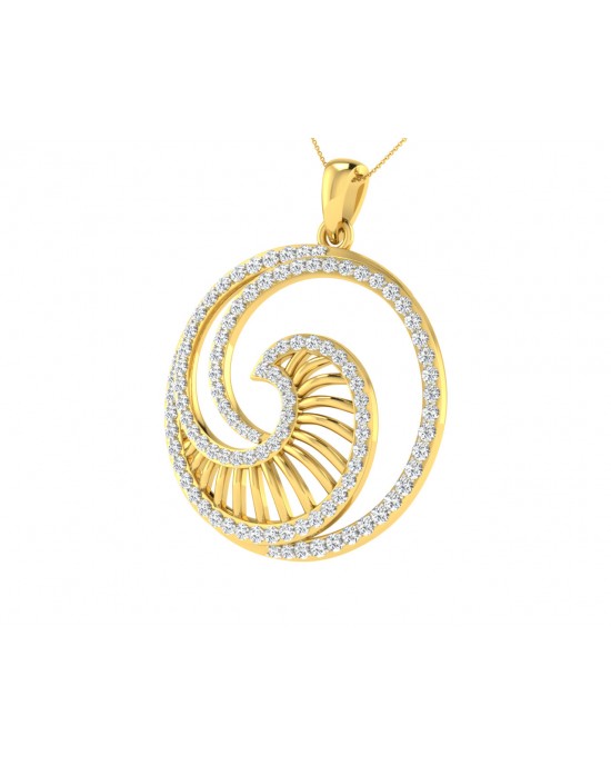 Emel Diamond Pendant In Gold