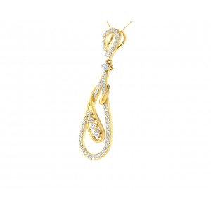 Rene Diamond Pendant in Gold