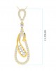 Rene Diamond Pendant in Gold