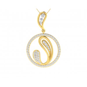 Rainie Diamond Pendant in Gold