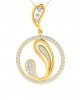 Rainie Diamond Pendant in Gold