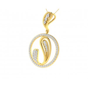 Rainie Diamond Pendant in Gold