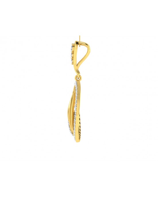 Rainie Diamond Pendant in Gold