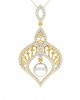 Rina Pearl & Diamond Pendant in Gold