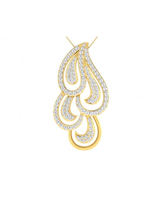 Pamela Diamond Pendant in Gold