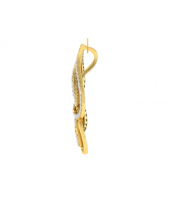 Pamela Diamond Pendant in Gold