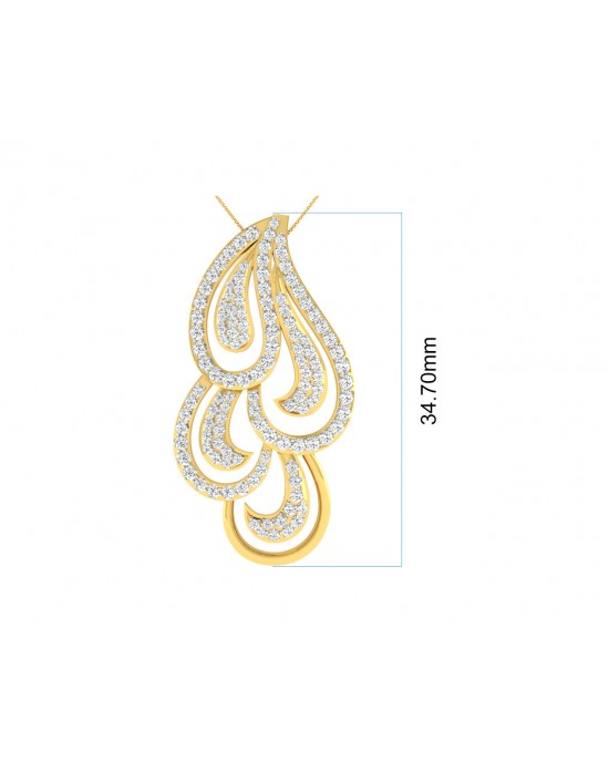 Pamela Diamond Pendant in Gold