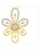 Rhea Diamond Pendant in Gold