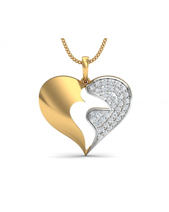 Pana  Diamond Heart  Pendant 