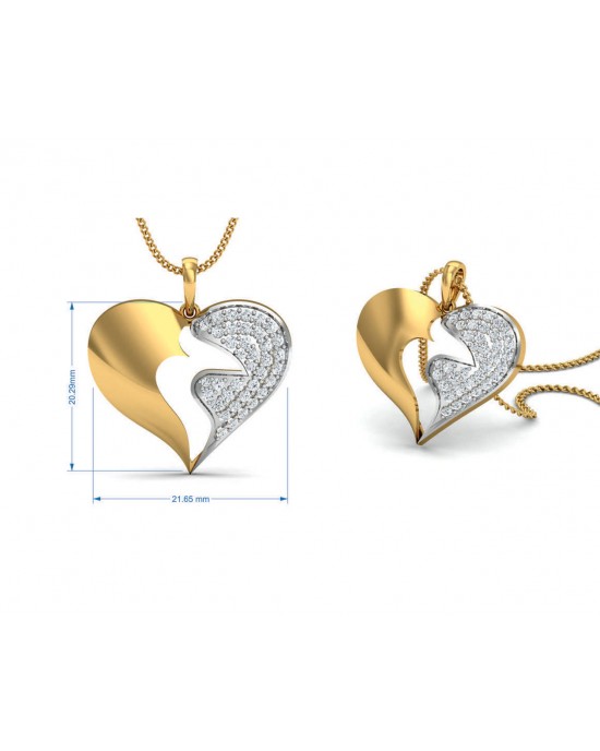 Pana  Diamond Heart  Pendant 