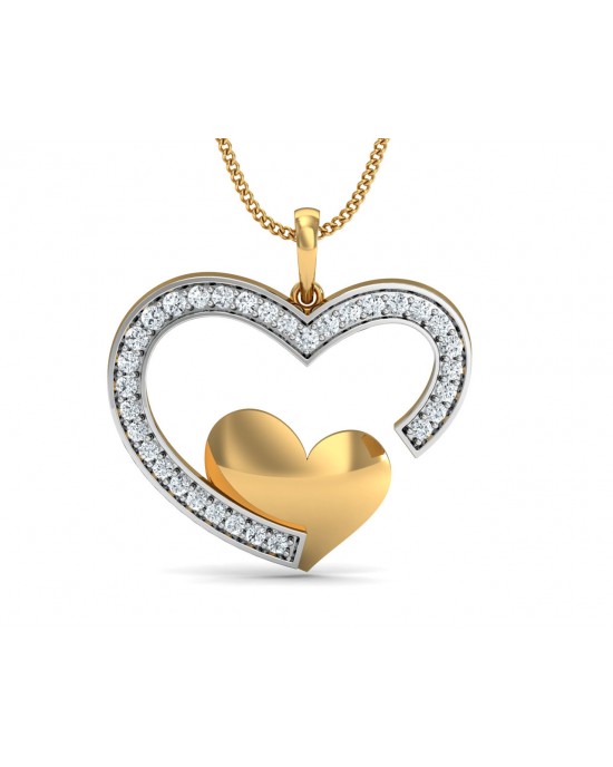 Fiona Diamond Heart  Pendant