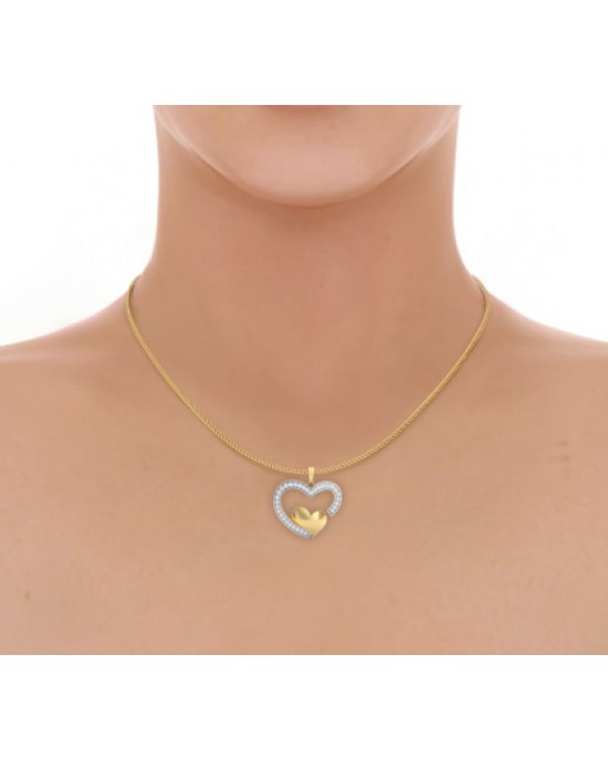 Fiona Diamond Heart  Pendant