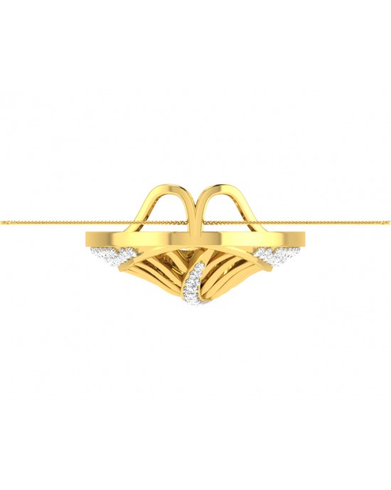 Perry Diamond Pendant in Gold