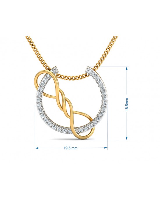 Tanya Diamond  Pendant in Gold