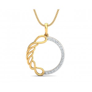 Irene Diamond Pendant in Gold