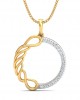 Irene Diamond Pendant in Gold