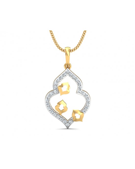 Ella Diamond Pendant in Gold