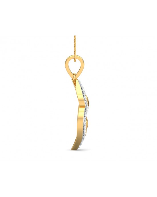 Ella Diamond Pendant in Gold