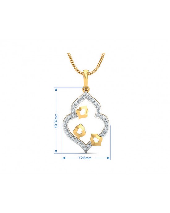 Ella Diamond Pendant in Gold