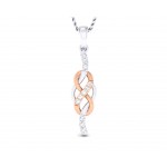 Jansi Diamond Infinity Pendant in gold 