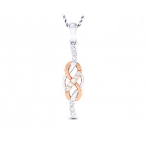 Jansi Diamond Infinity Pendant in gold 