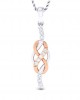 Jansi Diamond Infinity Pendant in gold 