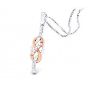 Jansi Diamond Infinity Pendant in gold 