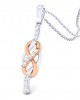 Jansi Diamond Infinity Pendant in gold 