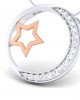 Marichi Diamond Pendant in Two tone 18k gold