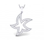 Stella Marina Diamond Pendant in 18k white gold