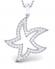 Stella Marina Diamond Pendant in 18k white gold
