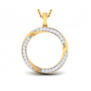 Genice Round Brilliant diamond Pendant in 18k gold 