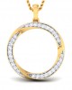 Genice Round Brilliant diamond Pendant in 18k gold 