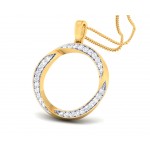 Genice Round Brilliant diamond Pendant in 18k gold 