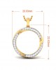 Genice Round Brilliant diamond Pendant in 18k gold 